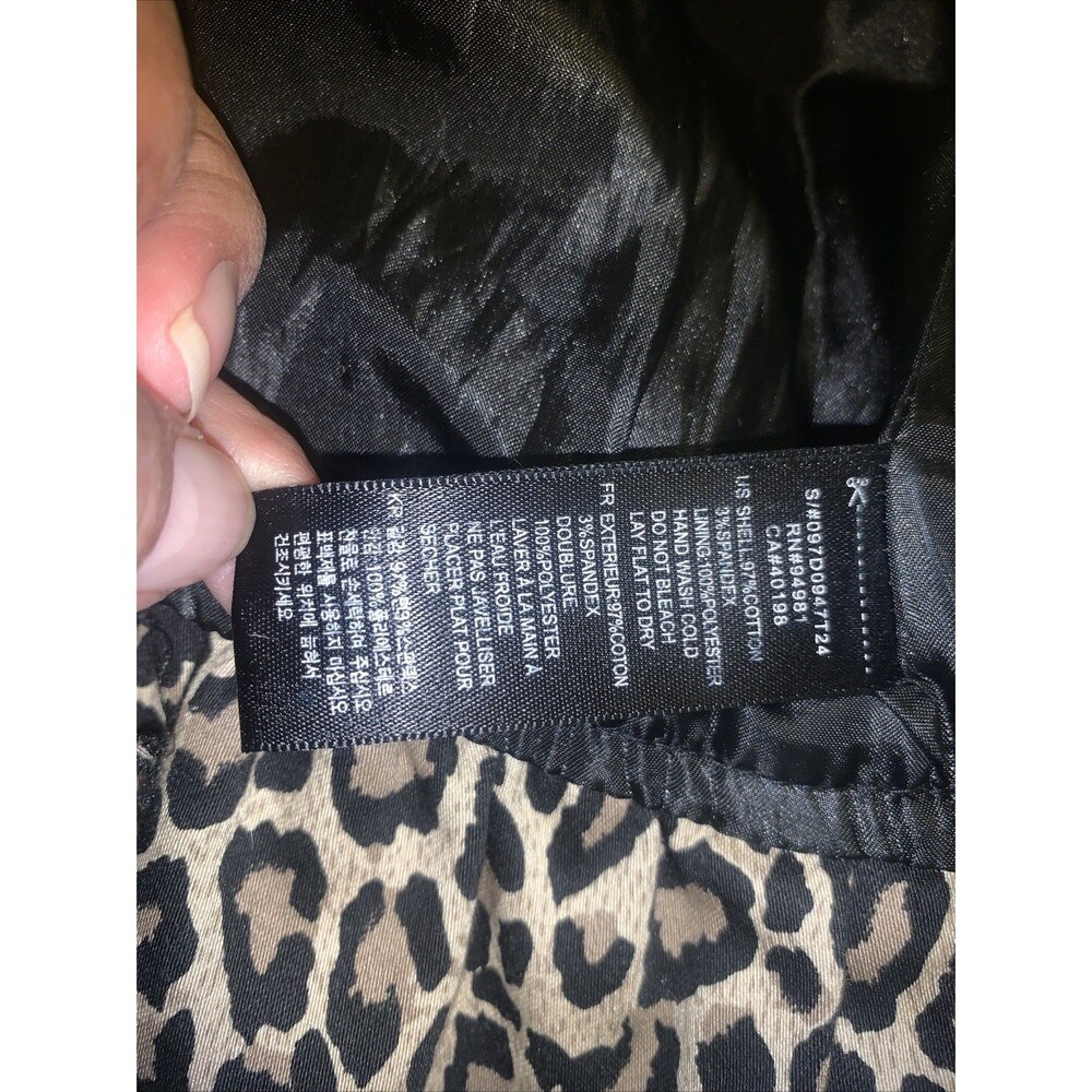Forever 21 VtG Peplum Blazer Jacket Y2K Small Leopard Mcbling Fitted Mob Wife - Picture 13 of 16